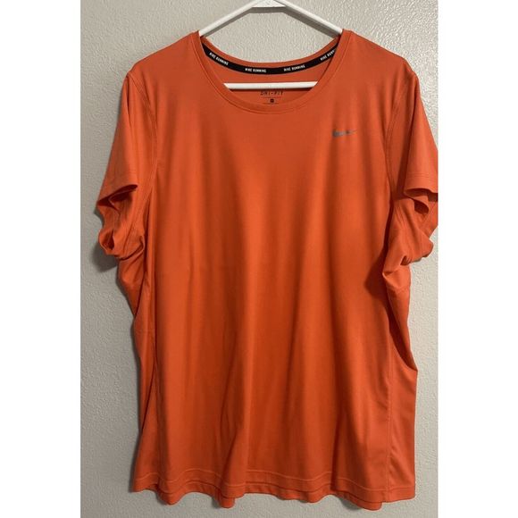 NEW Women's 1X Plus Size NIKE Miler Dri-Fit Running Shirt Tee T-Shirt 747056-842 - Picture 6 of 7